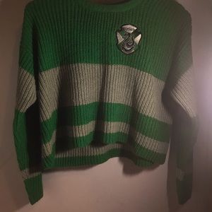Slytherin Harry Potter cropped sweater.